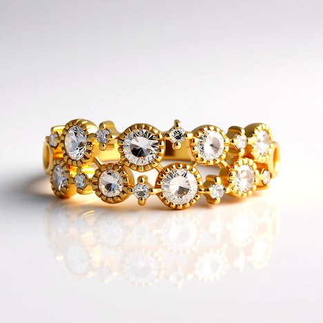 Anello in oro con Diamante Cioccolato I2 (SUHANA)