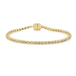 Zilveren armband met I2 Groene Diamanten