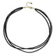 Collier en argent et Spinelle noir