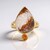 Anello in argento con Drusa di Agata (Bali Barong)