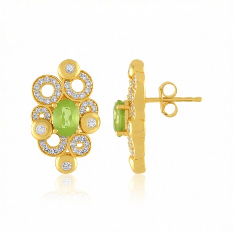 Orecchini in argento con Peridoto (de Melo Essence)