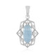 Colgante en plata con Aguamarina de Brasil