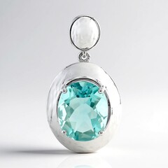 Ciondolo in argento con Fluorite Braldu