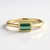 Anello in oro con Tormalina Verde di Benedito (Adela Gold)