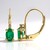 Orecchini in oro con Smeraldo Zambia AAA