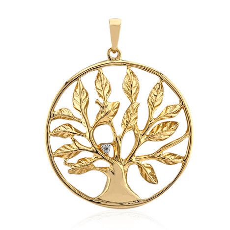 Zirkon-Silberanhänger