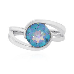 Zilveren ring met een Oceaan Kwarts