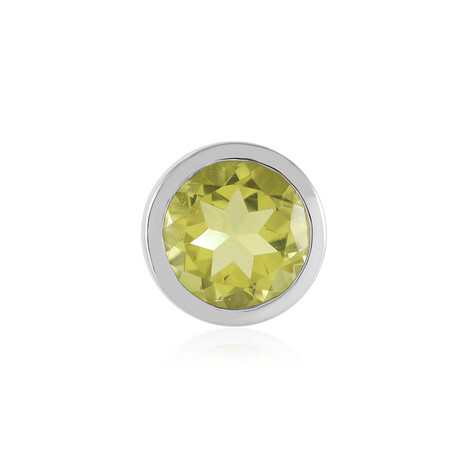 Zilveren hanger met een Limoen Kwarts (MONOSONO COLLECTION)