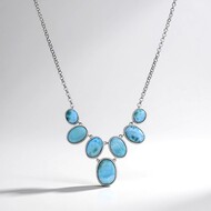 Larimar Silver Necklace