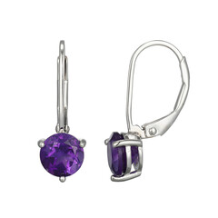 Orecchini in argento con Ametista Zambiana