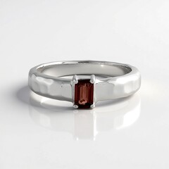 Anello in argento con Zircone Rosa