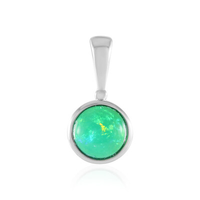 Äthiopischer Grüner Opal-Silberanhänger