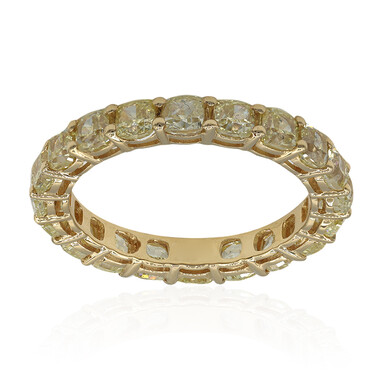 Anillo en oro con Diamante amarillo SI2 (CIRARI)
