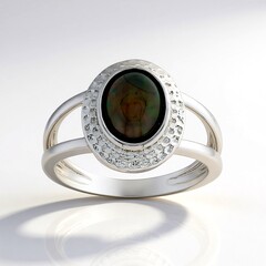 Anello in argento con Opale Mezezo