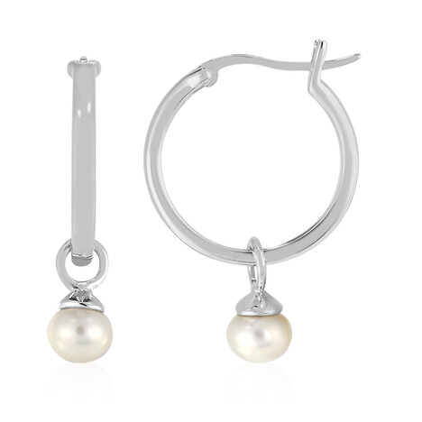 Boucles d'oreilles en argent et Perle de culture d'eau douce