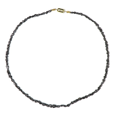 Zilveren halsketting met zwarte diamanten (Adela Silber)
