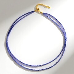 Collana in argento con Tanzanite