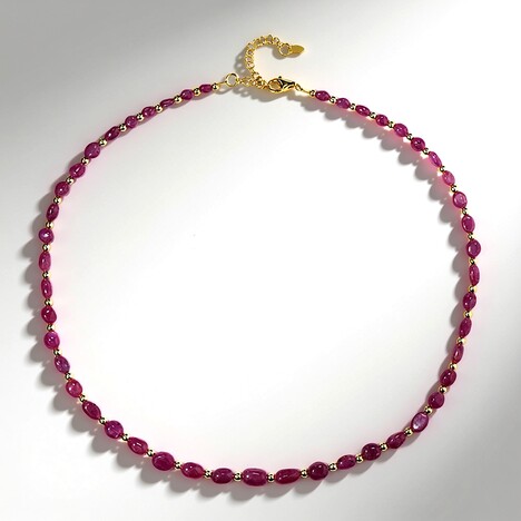 Collana in argento con Ematite Dorata (Riya)