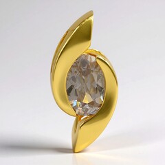 Ciondolo in oro con Zircone Hartsite