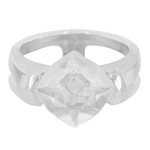 White Quartz Silver Ring (MONOSONO COLLECTION)