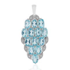Ciondolo in argento con Apatite Blu