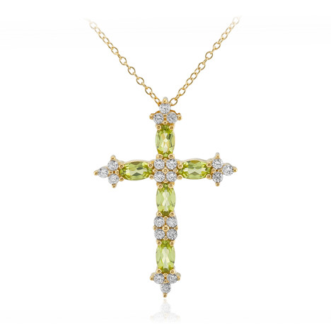 Collar en plata con Peridoto de Birmania
