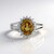 Anello in argento con Zircone Giallo