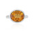 Oranger Quarz-Silberring (MONOSONO COLLECTION)