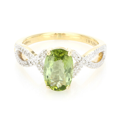 Anello in oro con Tormalina Paraíba (AMAYANI)