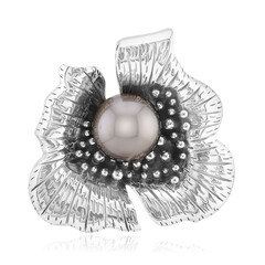 Ciondolo in argento con Perla Tahitiana