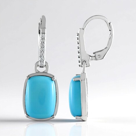 Orecchini in argento con Turchese Kingman (Faszination Türkis)