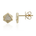 Gouden oorbellen met I1 (H) Diamanten (de Melo Gold)