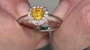 Anillo en plata con Esfalerita