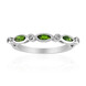 Anello in argento con Diopside Russo