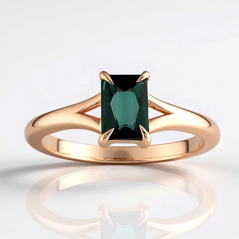 Anello in argento con Indicolite (Adela Silber)