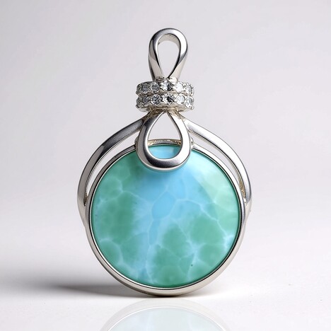 Ciondolo in argento con Larimar