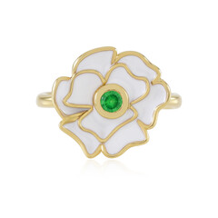 Anillo en plata con Tsavorita Kenia (Adela Silber)