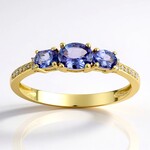 Anello in oro con Tanzanite AAA (CIRARI)