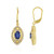 Pendientes en plata con Cianita de Nepal