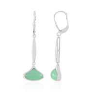 Pendientes en plata con Crisoprasa (KM by Juwelo)