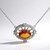 Collana in argento con Quarzo Mistico Pesca