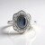 Anello in argento con Labradorite rosa Maniry