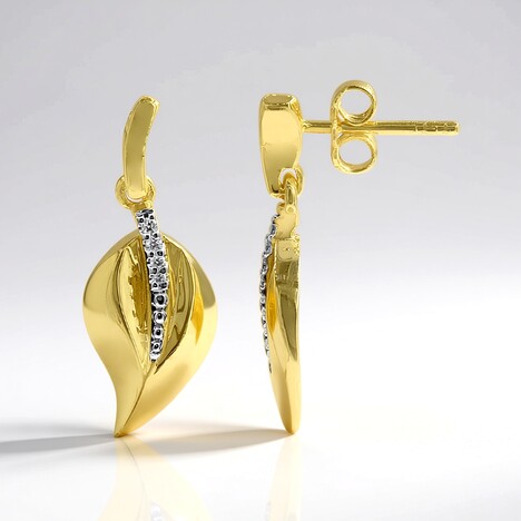 Orecchini in argento con Diamante I1 (G) (Annette)