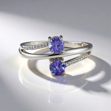 Bague en argent et Tanzanite