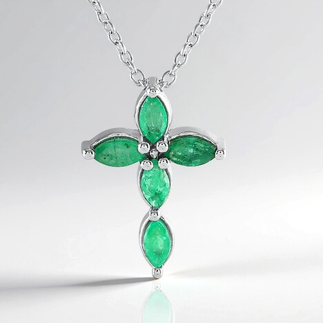 Collana in argento con Smeraldo Socoto