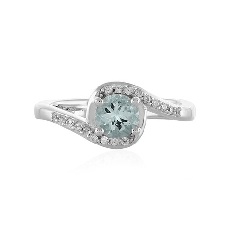 Anello in argento con Acquamarina