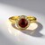 Anello in argento con Zircone Mogano