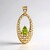 9K Peridot Gold Pendant (Ornaments by de Melo)
