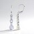 Boucles d'oreilles en argent et Pierre de lune bleue (KM by Juwelo)