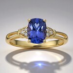 Anello in oro con Tanzanite AAA (CIRARI)